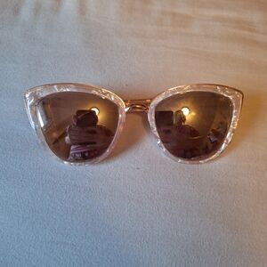 Stylish Pink Pearl Sunglasses